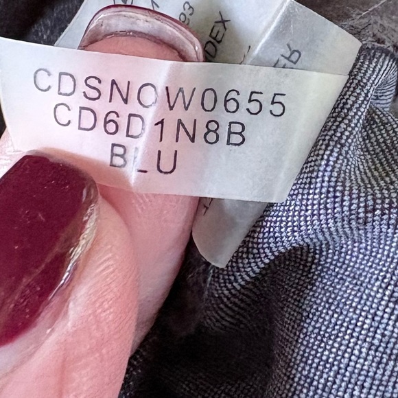 Calvin Klein Charcoal Midi Sheath Dress with Gold Zipper - Picture 5 of 7